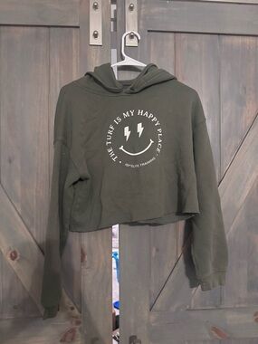 ISI Elite Training Cropped Olive Green Hoodie